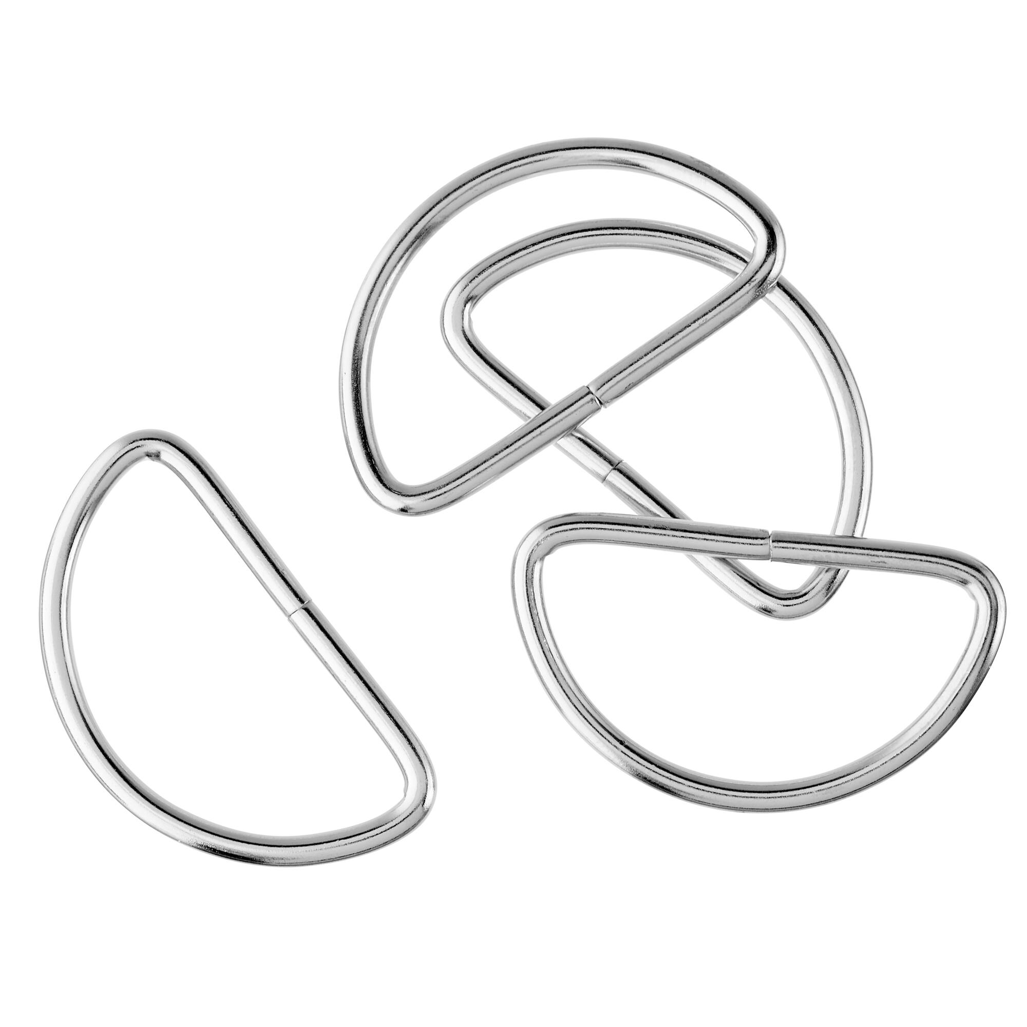 Loops & Threads™ Metal D-Rings, 1 1/2"